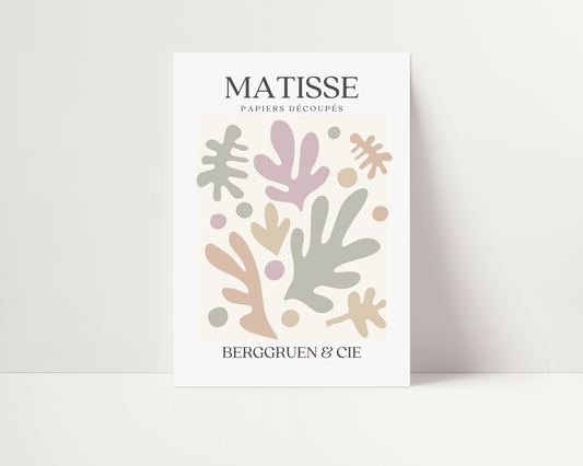 Pastel Henri Matisse Style Flower Print