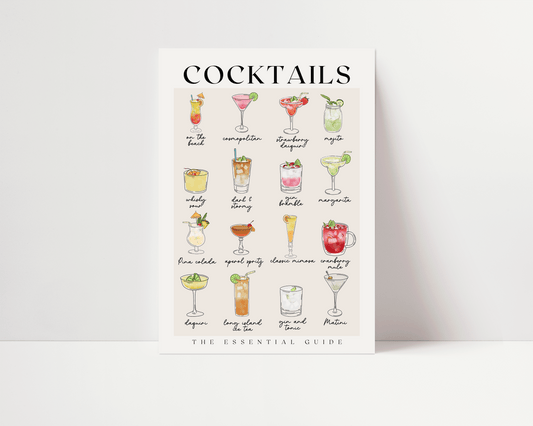 Cocktails In The Kitchen Print