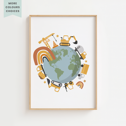 Planet Under Construction Print