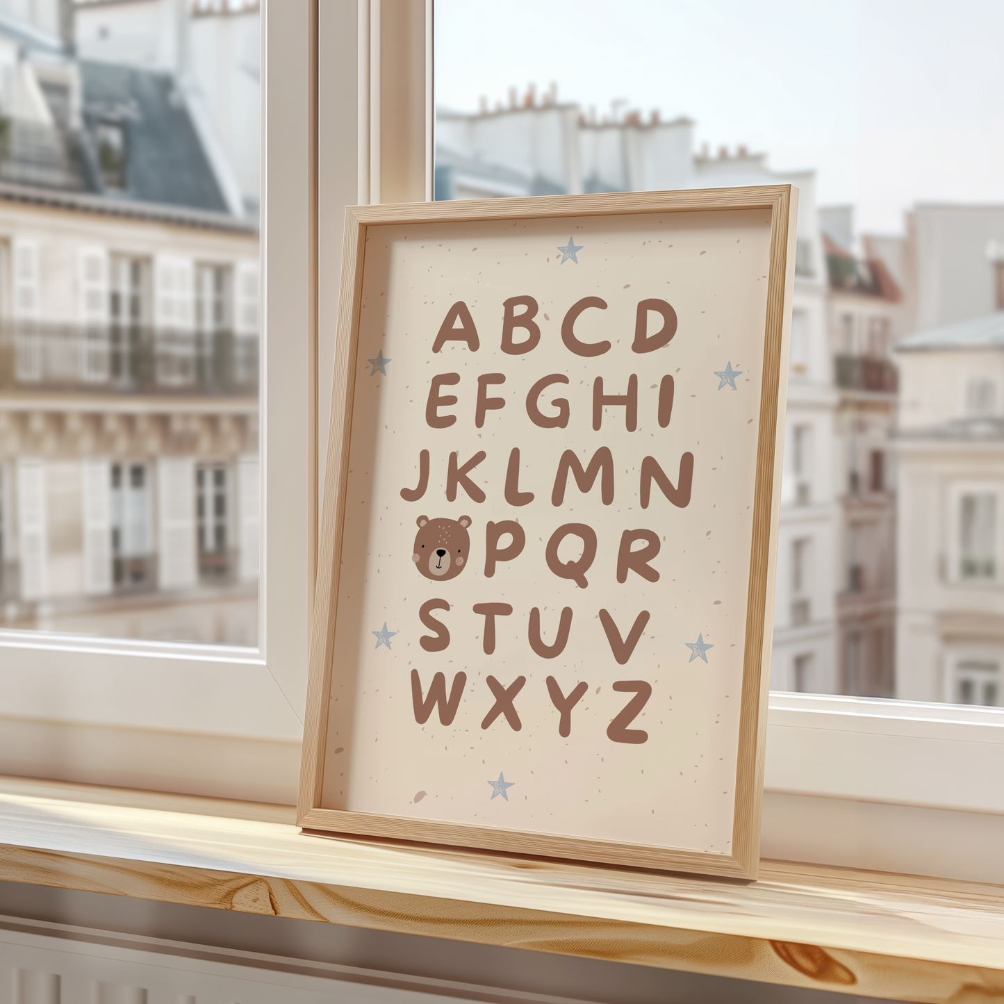 Bear Alphabet Educational Print