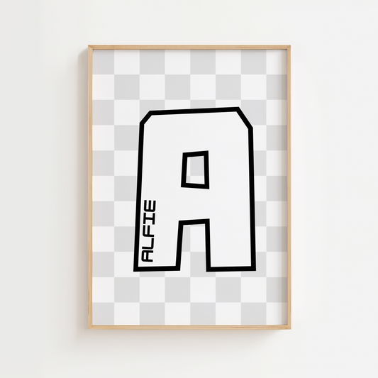 Personalised Gaming Initial Print