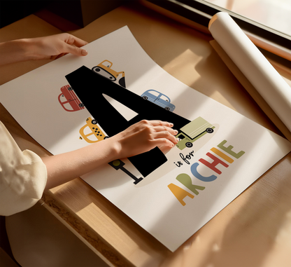 Personalised Transport Print
