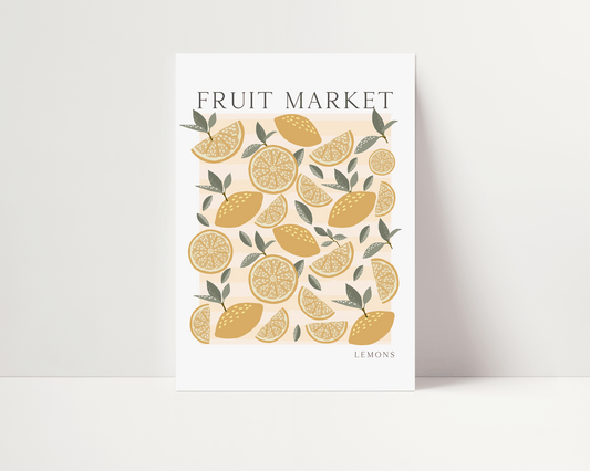 Fruit Market Lemon Print