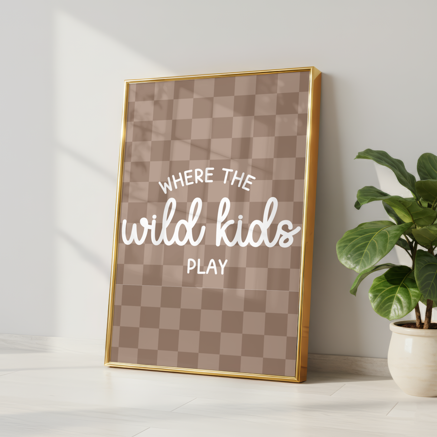 Where the Wild Kids Play Quote Print