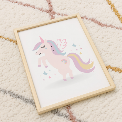 Pastel Unicorn Rainbow Print
