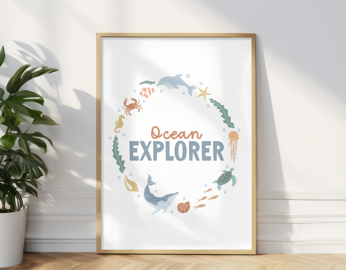 Ocean Explorer Quote Print for Kids