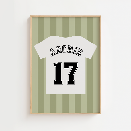 Personalised Football Shirt Print