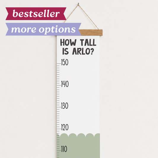Personalised Scallop Height Chart ®
