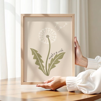 Make a Wish Dandelion Print