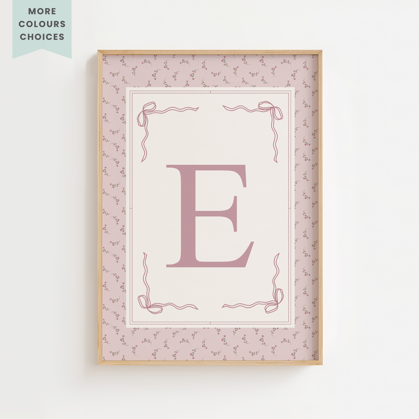 Personalised Vintage Initial Print for Girls