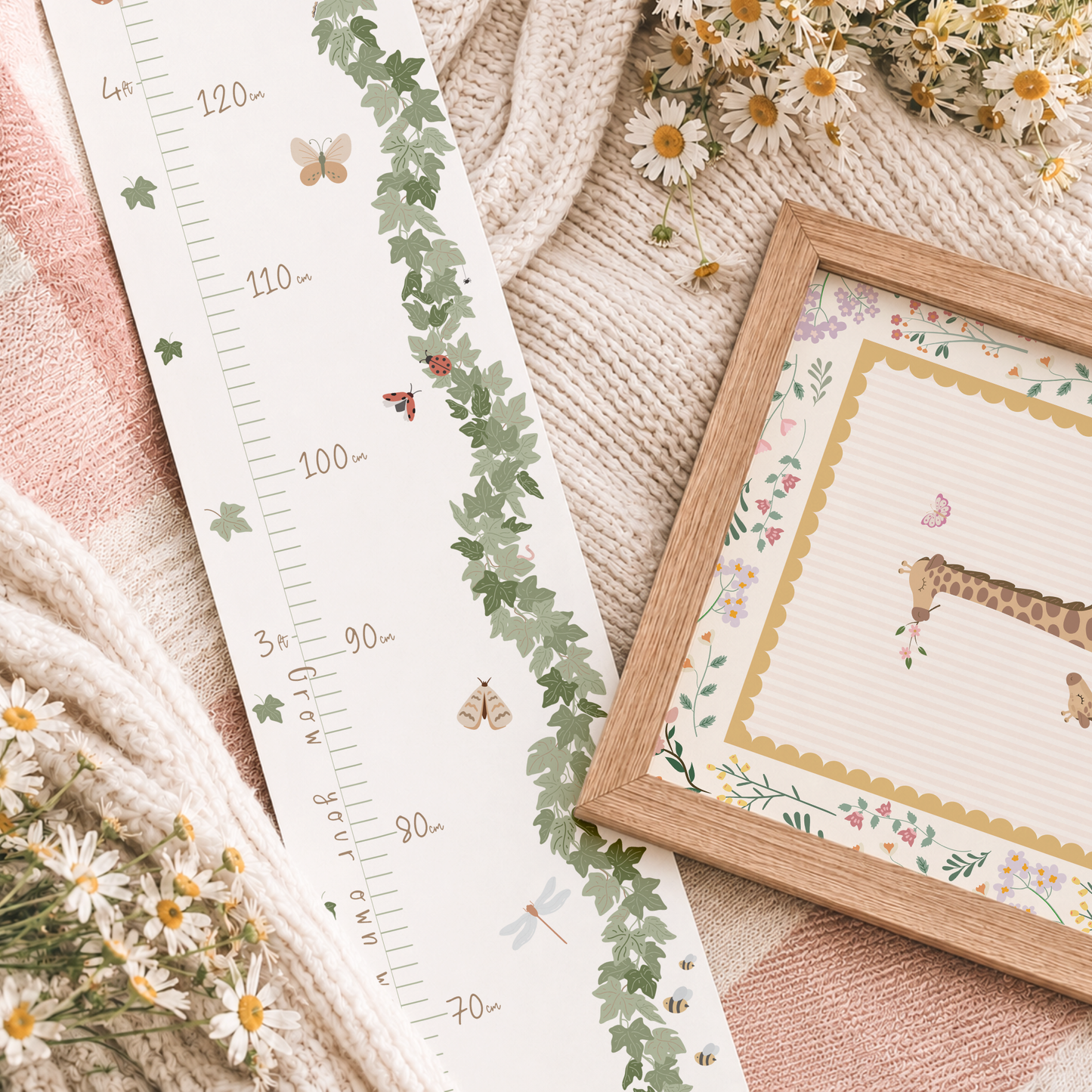 Personalised Nature Height Chart