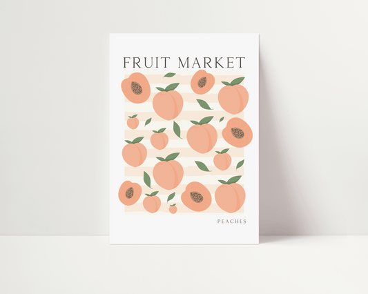 Fruit Market Peaches Print