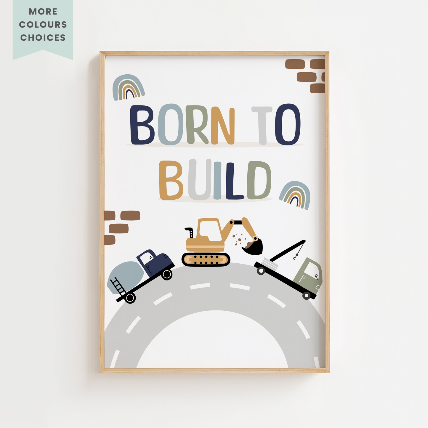 Born To Build Print