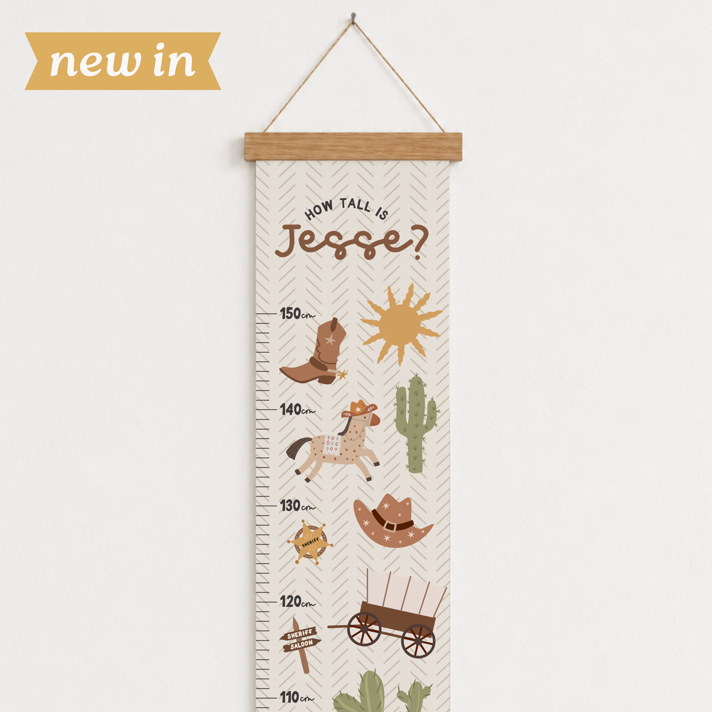 Wild West Cowboy Height Chart