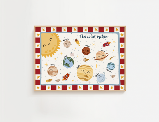 Our Solar System - Red