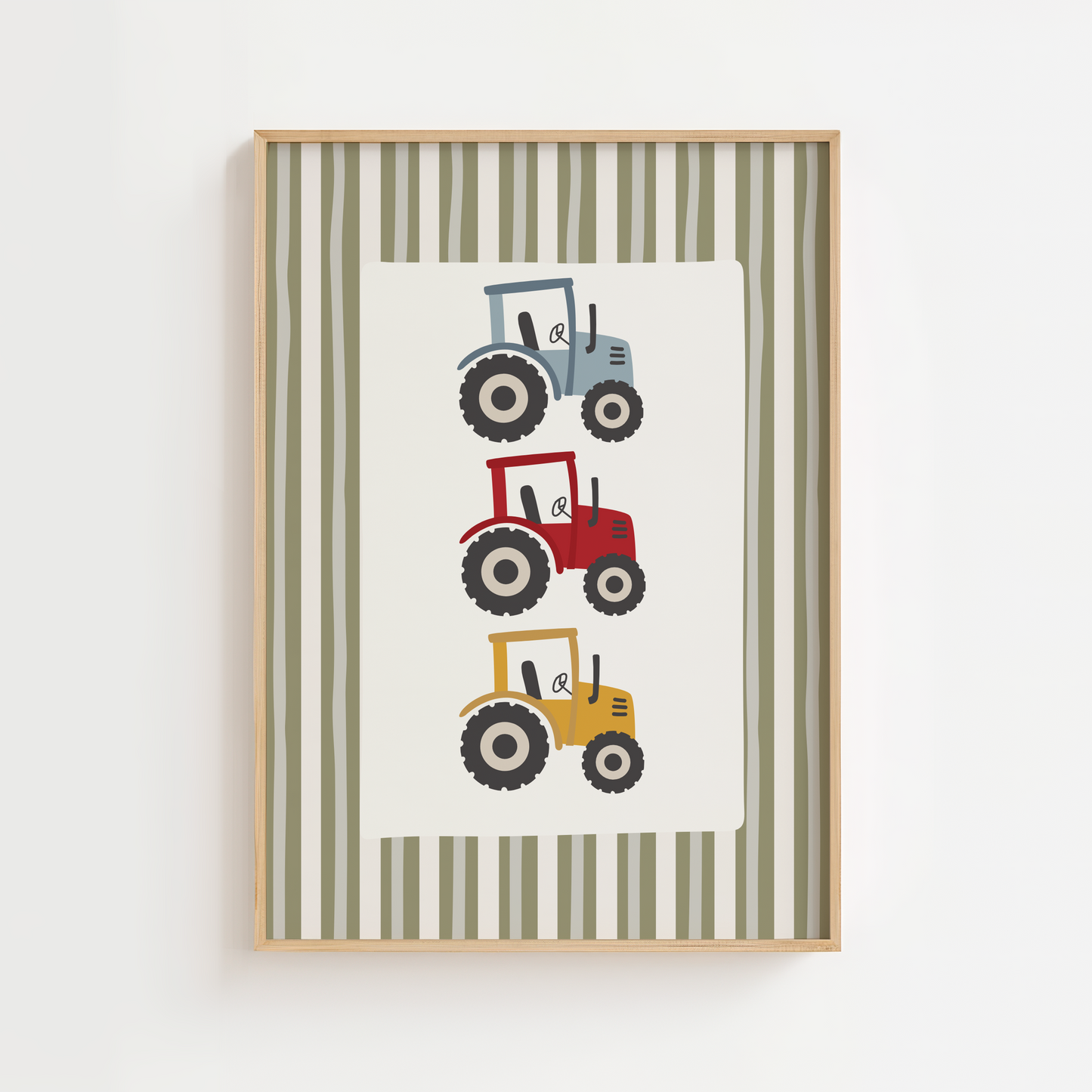 Trio Of Tractors Print