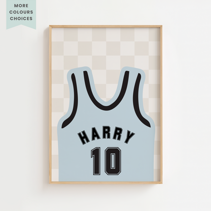 Personalised Basketball Jersey Print