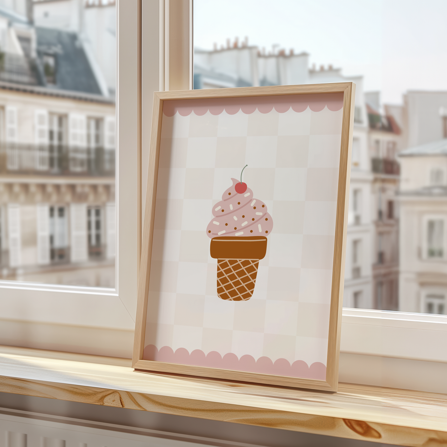 Ice Cream Cone Print