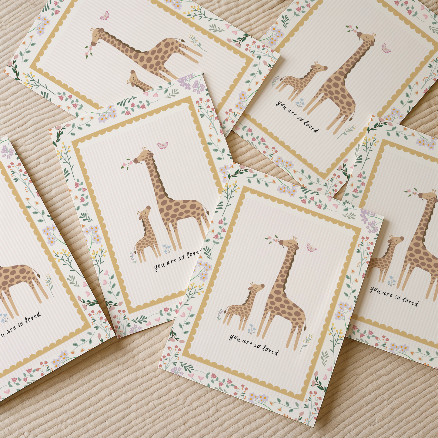 Floral Giraffe Print