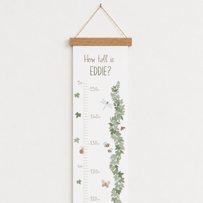 Personalised Nature Height Chart