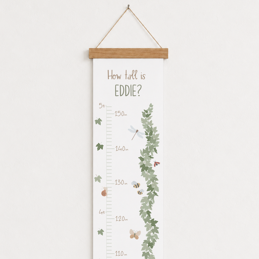 Personalised Nature Height Chart