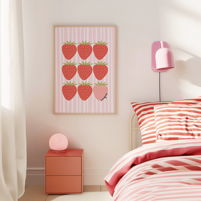 "Unique" Strawberry Print