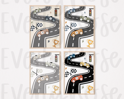Race Track Road Print