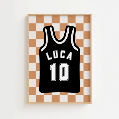 Personalised Basketball Jersey Print