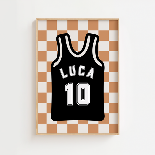 Personalised Basketball Jersey Print
