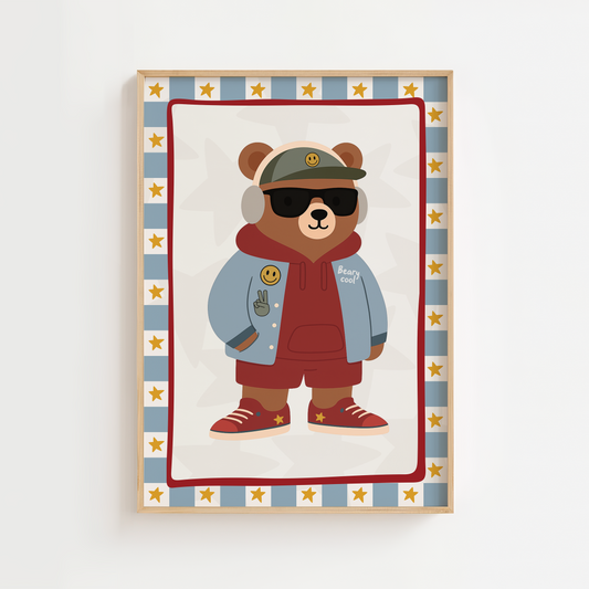 Beary Cool Bear - Blue