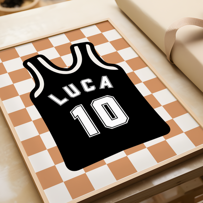 Personalised Basketball Jersey Print