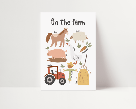On The Farm Art Print