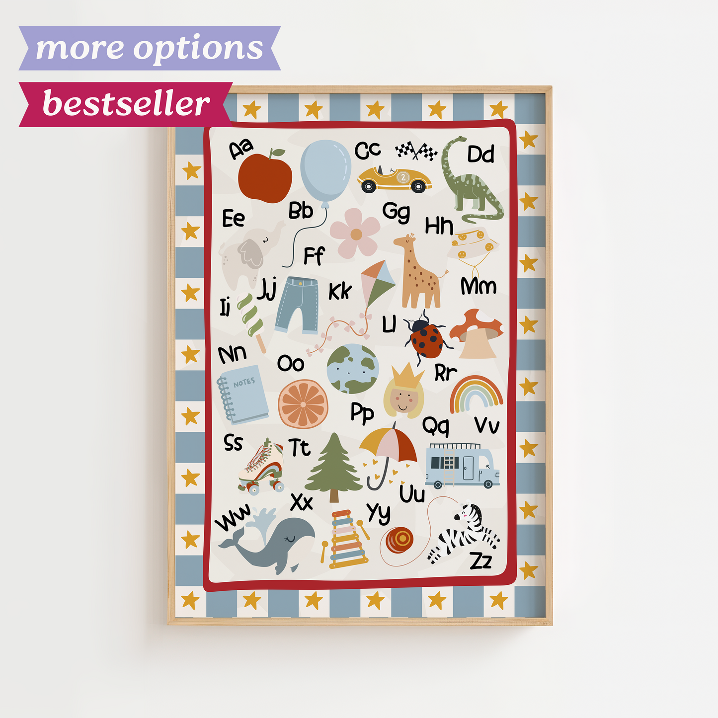 Alphabet A–Z Educational Print
