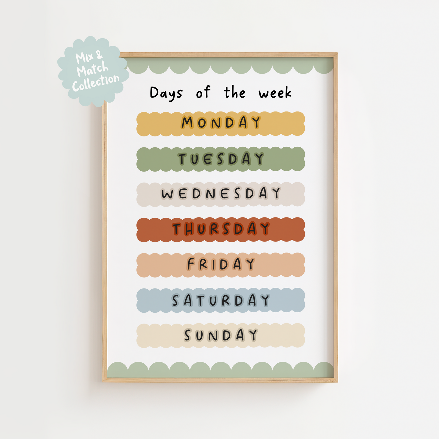 Days of the Week Print