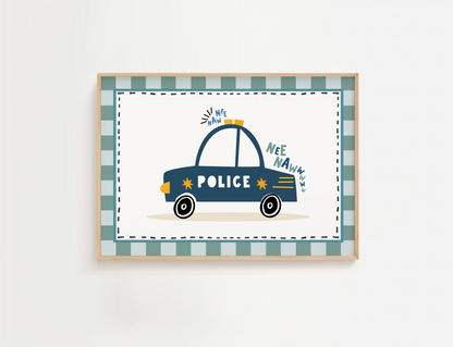 Police Car Print