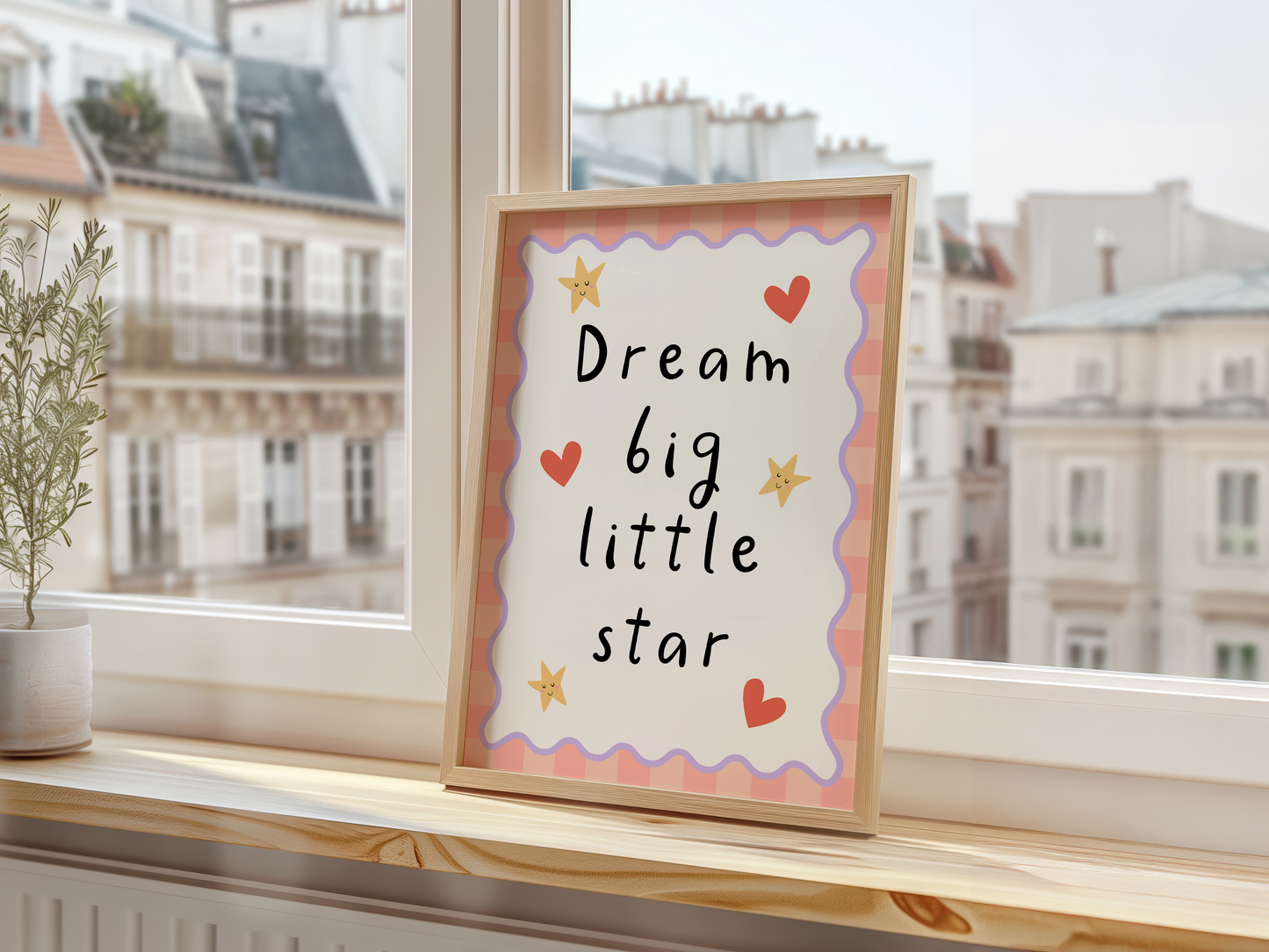 Dream Big Little Star Nursery Print