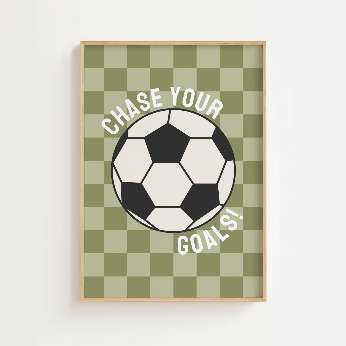 Chase Your Goals Football Print
