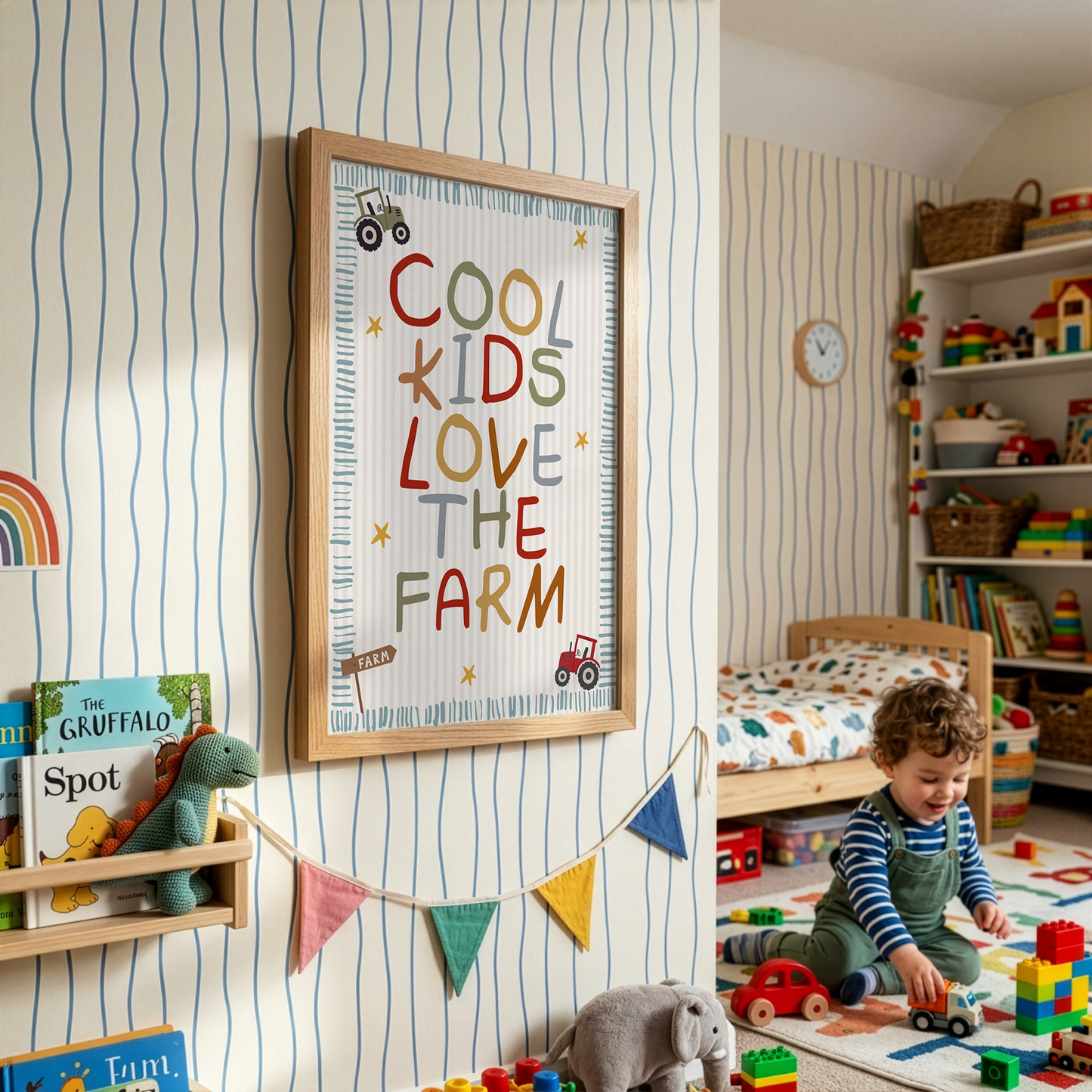 Cool Kids Love The Farm Print