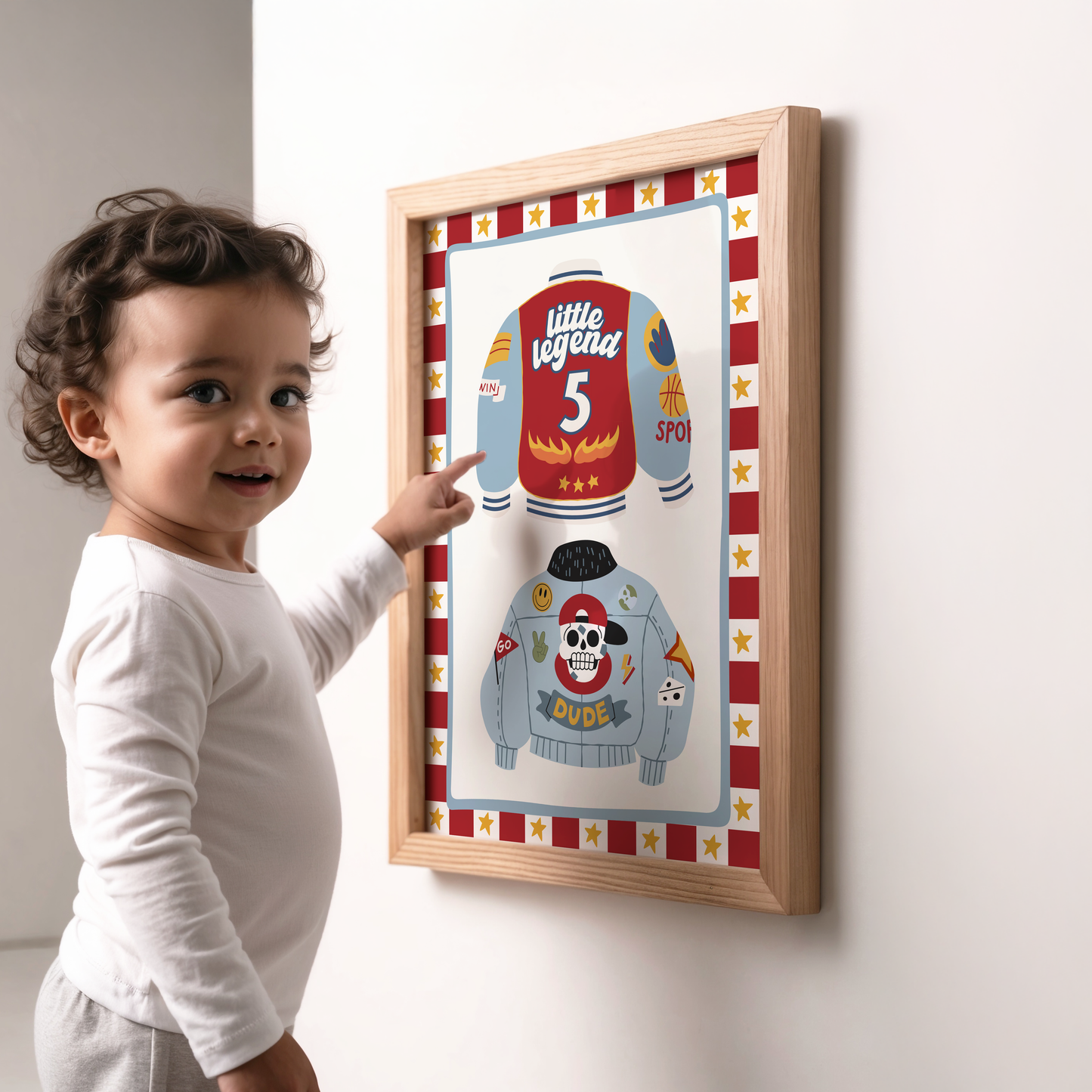 Little Legend Jacket Print - Red