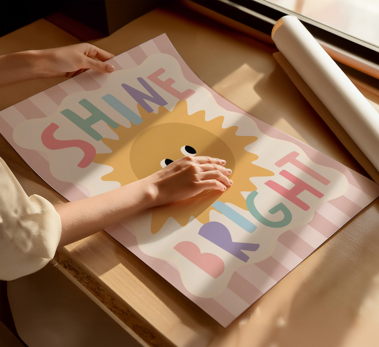 Shine Bright Sunshine Print - Pastel