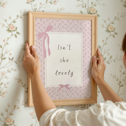 Isn’t She Lovely Vintage Quote Print