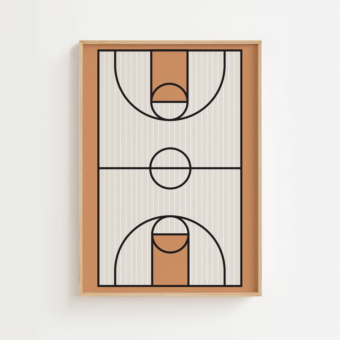 Basketball Court Print