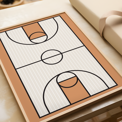 Basketball Court Print