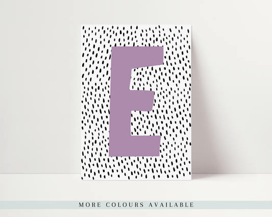Personalised Letter/Name Print - Dashes