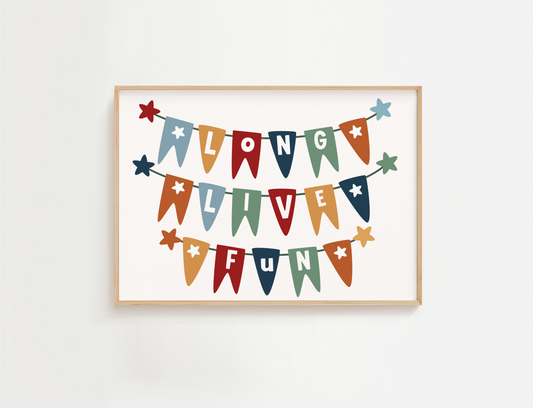 Long Live Fun Circus Style Print