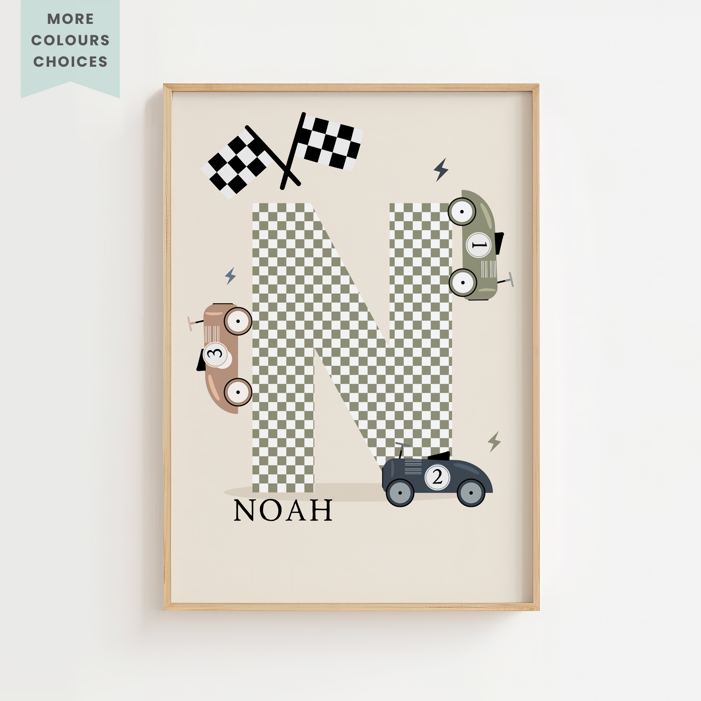 Personalised Toy Racer Print