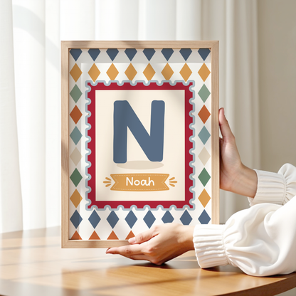 Personalised Circus Theme Print