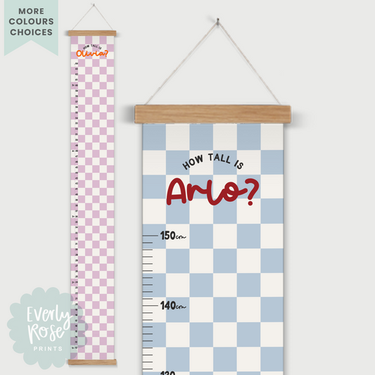 Checkerboard Height Chart Height Chart