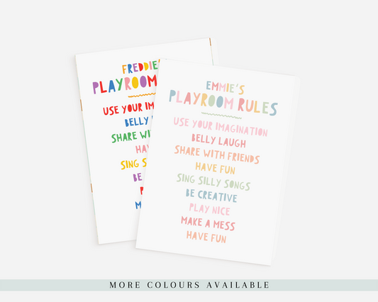 Playroom Rules Print