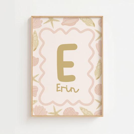 Personalised Boho Mermaid Print